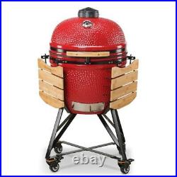 Kamado Bono Grande23 BBQ Grill Smoker Ceramic Egg Charcoal Cooking Oven Outdoor
