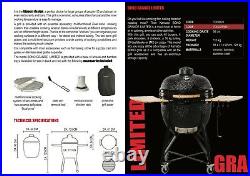 Kamado Bono Limited 25 BBQ Grill Smoker Ceramic Egg Charcoal Cooking