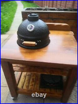 Kamado Bono Minimo15 BBQ Grill Smoker Ceramic Egg Charcoal Cooking