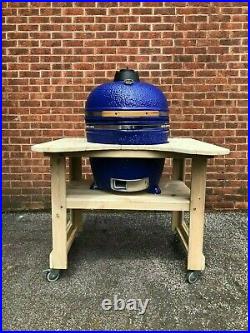 Kamado Ceramic Oven BBQ 21 inch with table, Barbecue Grill BarbeSkew