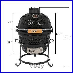 Kamado Egg BBQ Ceramic Charcoal Grill Roaster Smoker Barbecue13 Portable Stand
