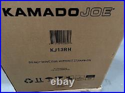 Kamado Joe KJ13RH Portable Versatile Kamado Charcoal Grill, Blaze Red BBQ
