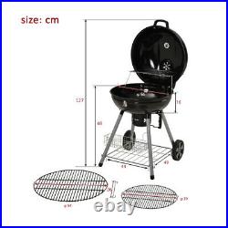 Kettle Barbecue BBQ Charcoal Grill Outdoor Patio Roast Meat Party With Wheels