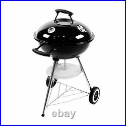 Kono Kettle BBQ Grill Charcoal Grill Trolley with 2 Grids 2 Wheels Storage