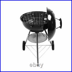 Kono Kettle BBQ Grill Charcoal Grill Trolley with 2 Grids 2 Wheels Storage