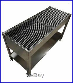 LARGE Zodiac STAINLESS STEEL CHARCOAL CATERING COMMERCIAL BBQ GRILL NO BOX