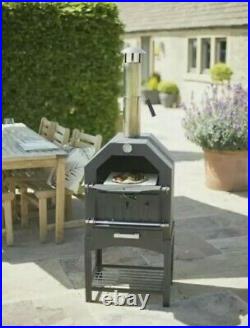 La Hacienda Multi-Function Outdoor Pizza Oven BBQ Grill Smoker FREE SHIP