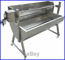 Large 1.5m Stainless 30-100kg Spartan Spit Roaster Charcoal BBQ Grill