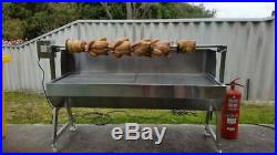 Large 1.5m Stainless 30-100kg Spartan Spit Roaster Charcoal BBQ Grill