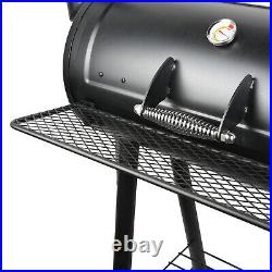 Large Barbecue Grill Steel BBQ Charcoal Smoker Outdoor Cooking Picnic Movetable