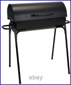 Large Charcoal BBQ with Lid Rectangle Steel Barbecue Grill Outdoor Garden Patio