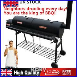 Large Charcoal Barrel BBQ Grill Big Garden Barbecue Patio Smoker BBQ Durable NEW