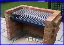 Large DIY Brick Charcoal BBQ Kit 91cm x 40cm Grill Heavy Duty Design