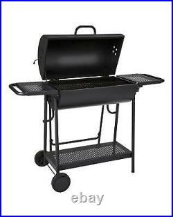 Large Oil Drum Charcoal BBQ Outdoor Garden Cooking Double Grill With Stand