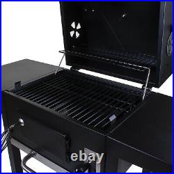 Large Rectangular Bbq Barbecue Charcoal Grill Outdoor Garden Patio Cooking Party