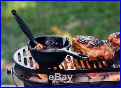 Lodge Heavy Duty Cast Iron Grill BBQ Portable Camping Hunt Adjustable Tabletop S