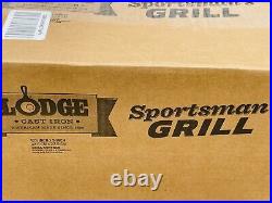 Lodge Sportsman's Cast Iron Grill BBQ Outdoors Portable Made in USA New