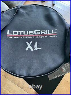 LotusGrill XL Smokeless Charcoal BBQ Grill Anthracite + free 2.3kg Coal + Bag