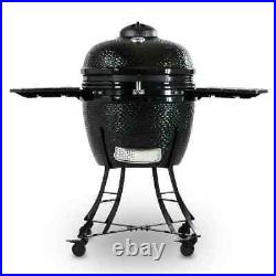 Louisiana Grills 24 (60 cm) Ceramic Kamado Charcoal Barbecue in Black + Cover