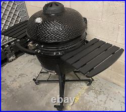 Louisiana Grills 24 (60cm) Kamado Grill Ceramic Charcoal BBQ Barbecue, Black