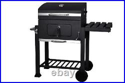 Luxury Free Standing Charcoal Bbq Grill Trolley Stainless Steel Side Table