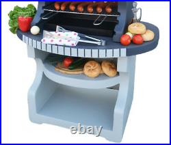 Masonry BBQ barbecue garden grill fireplace wood and charcoal cooking massive