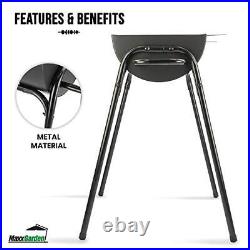 MaxxGarden Round charcoal grill made of metal stainless steel grill for BBQ