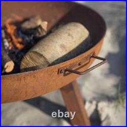 Medium Outdoor Garden Camping Rustic FIRE PIT Bowl BBQ Table Patio Grill Heater