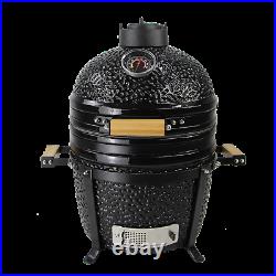 Mokutan Kamado Table Ceramic Grill Egg BBQ 15 inch with accessories