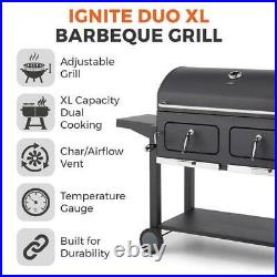 NEW Ignite Duo XL Barbecue Grill, Extra Large Charcoal BBQ, Serves 6-8 People