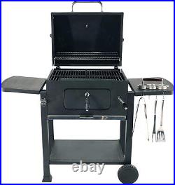 NEW Radar Premium Charcoal BBQ Grill Galvanised Steel with Weatherproof Cover