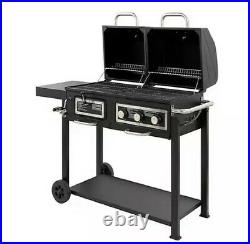 NEW Uniflame Classic BBQ Gas/Charcoal SMOKER Cooking Combi Grill. FAST + FREE