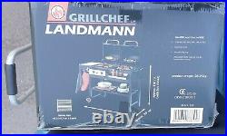 New LANDMANN Grill Chef dual Fuel Gas and Charcoal BBQ-with Bottle Opener
