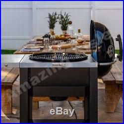 Nexgrill 22 (56 cm) Charcoal Kettle Barbecue Grill With Cart bbq Grill Steel