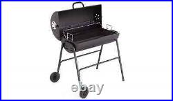 Oil Drum BBQ Charcoal Grill Barbecue Tools Outdoor Cooking + Utensils and Cover