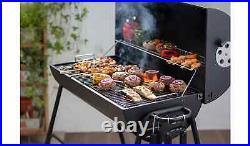 Oil Drum BBQ Charcoal Grill Barbecue Tools Outdoor Cooking + Utensils and Cover
