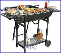 Oil Drum Rotissierie BBQ Barbecue Grill Charcoal Smoker Spit Roast Deluxe