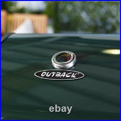 Outback Meteor 4-Burner Hybrid Gas & Charcoal BBQ Barbecue Grill Patio Green