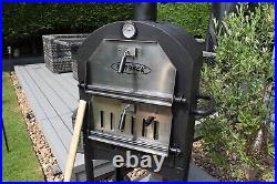 Outback Wood fired Charcoal Outdoor Garden Pizza Oven BBQ Grill 2-Tier