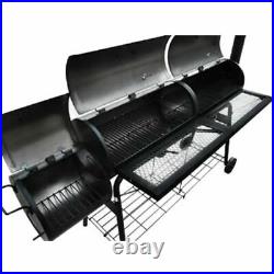 Outdoor Barbecue BBQ Charcoal Smoker Portable Garden Grill Barrel Cooking Cooker