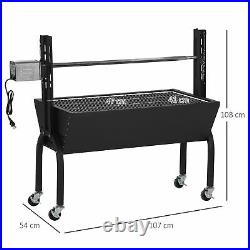 Outdoor Electric Charcoal BBQ Rotisserie Grill 50kg Lamb Hog Spit Roaster