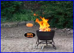 Outdoor Fire Pit Cast Iron Bowl Garden Patio Heater Burner BBQ Grill Fireplace