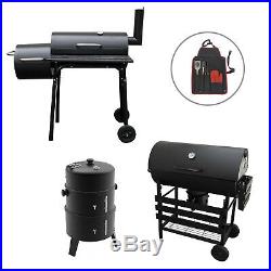 Outdoor Garden Bbq Smokers Smoking Cooking Patio Barbeque Grill Coal Barbecue