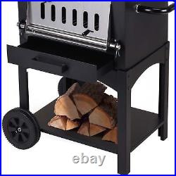 Outdoor Pizza Oven Garden Chimney Charcoal BBQ Smoker Bread Oven Portable Grill