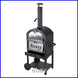 Outdoor Pizza Oven Wood Fire Garden Stone Coal Logs Charcoal BBQ Barbecue Grill