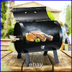 Outsunny 20 Portable Outdoor Camping Charcoal Barbecue Grill with Wooden Handles