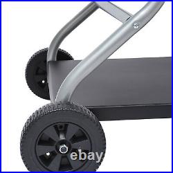 Outsunny Garden Charcoal Barbecue Grill Trolley BBQ Patio Heating with Wheels
