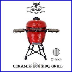 PRE-ORDER Kamado 24'' BBQ GRILL SMOKER CHARCOL BARBEQUE OUTDOOR WITH FREE GIFT