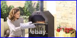 Pizza Oven / Grill Charcoal & Wood Outdoor Garden Chimney BBQ Smoker Stone Baked