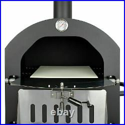Pizza Oven / Grill Outdoor Garden Chimney Charcoal BBQ Smoker Bread Fish New